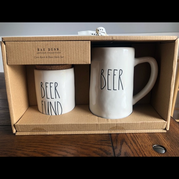 Rae Dunn Other - Rae Dunn beer mug and coin jar